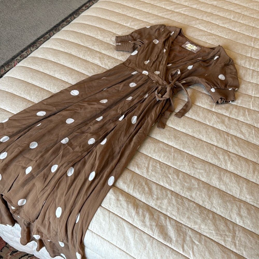 Maeve Polka Dot Midi Dress